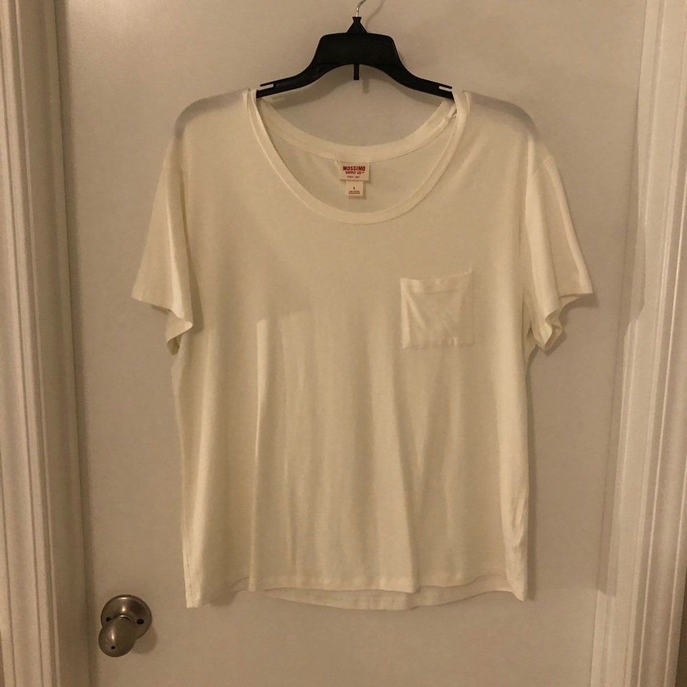 White Mossimo short sleeve. Very comfortable